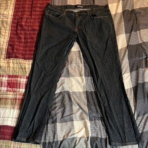 Dark Blue Slim Straight Jeans